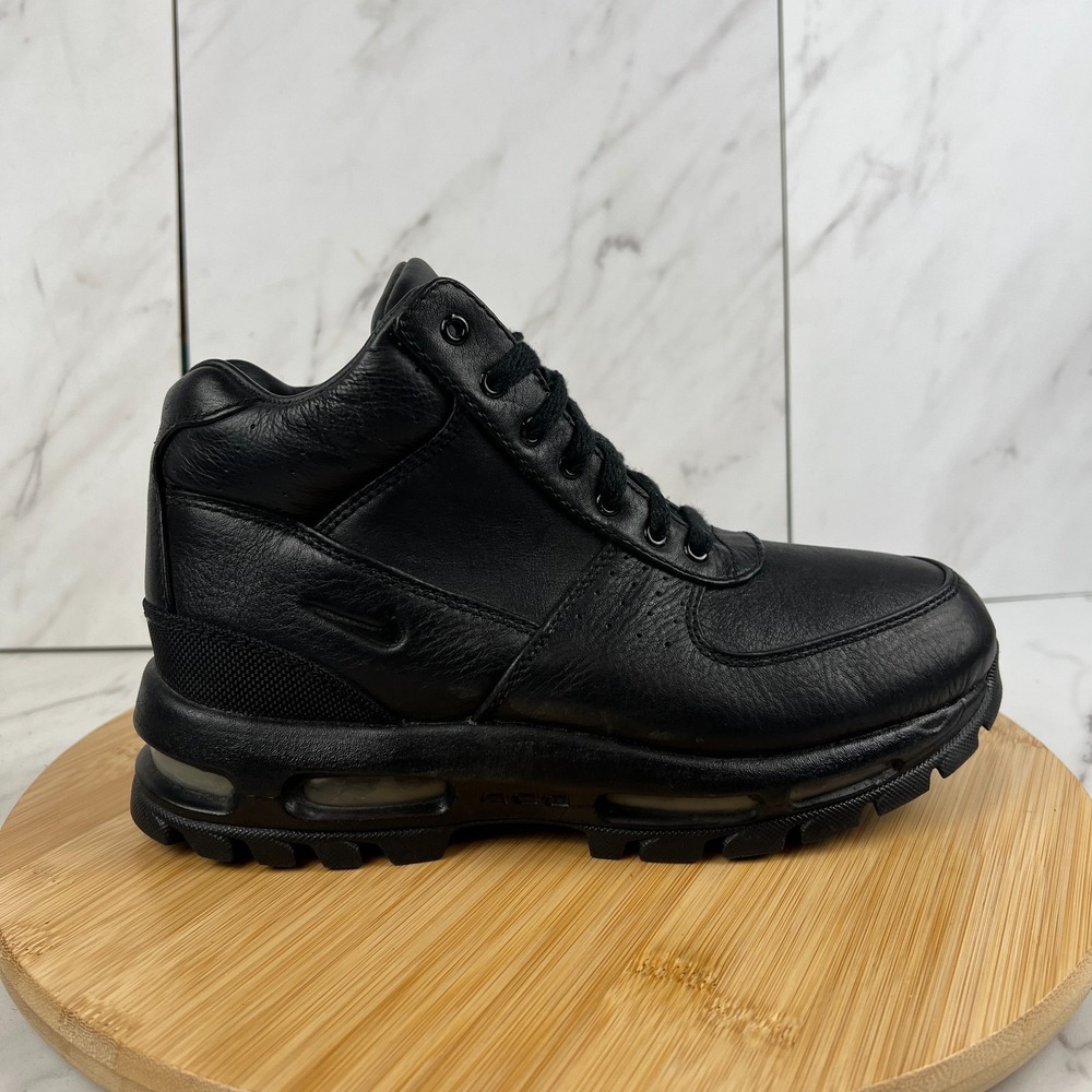 Nike Air Max Goadome GS Boys Size 6 Y Black Waterproof Leather Boots 311567-001